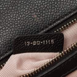 Pre Owned Dior Black Leather Medium Diorama Shoulder Bag