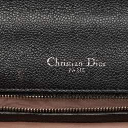 Pre Owned Dior Black Leather Medium Diorama Shoulder Bag