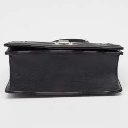 Pre Owned Dior Black Leather Medium Diorama Shoulder Bag