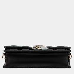 Pre Owned Christian Dior Black Lambskin  Dior Cannage My Bag Handbag