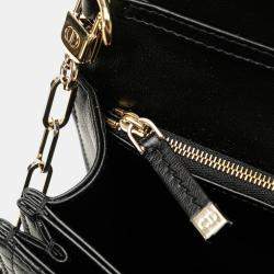 Pre Owned Christian Dior Black Lambskin  Dior Cannage My Bag Handbag