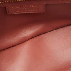 Pre Owned Dior Rust Cannage Leather Medium Caro Shoulder Bag