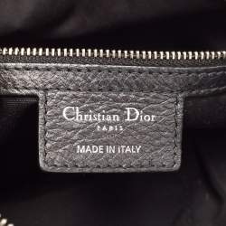 Pre Owned Dior Black Leather Diorissimo Satchel