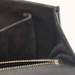 Dior Black Leather Medium Studded Diorama Flap Shoulder Bag