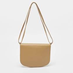 مملوكة مسبقًا Dior Beige Honeycomb Monogram Coated Canvas and Leather Flap Crossbody Bag