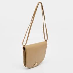 مملوكة مسبقًا Dior Beige Honeycomb Monogram Coated Canvas and Leather Flap Crossbody Bag