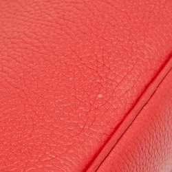Pre Owned Dior Red Leather Small Diorissimo Tote