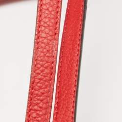 Pre Owned Dior Red Leather Small Diorissimo Tote