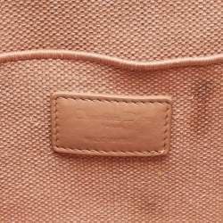 Pre Owned Dior Light Pink Canvas D Lite Vanity Case Bag