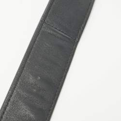 Pre Owned Dior Dark Grey Cannage Leather Small Lady Dior My ABCDior Bag