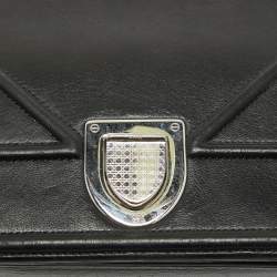 Dior Black Leather Medium Diorama Shoulder Bag