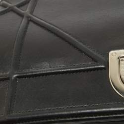 Dior Black Leather Medium Diorama Shoulder Bag