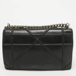 Dior Black Leather Medium Diorama Shoulder Bag