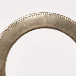 Pre Owned Dior Gold Microcannage Patent Leather Medium Lady Dior Tote