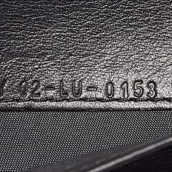 Pre Owned Dior Black Cannage Patent Leather Lady Dior Continental Wallet