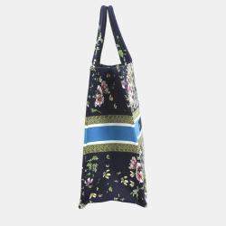 Dior Multicolor Canvas Embroidered Large D-Constellation Book Tote Bag 