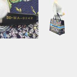 Dior Multicolor Canvas Embroidered Large D-Constellation Book Tote Bag 