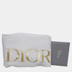 Christian Dior Navy Blue/ Off White Medium Oblique Book Tote Bag