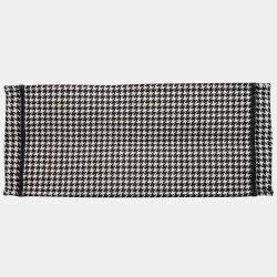 Christian Dior Black/ White Houndstooth Large Book Tote Bag