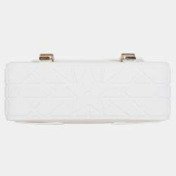 Pre Owned Christian Dior White/ Blue Small DiorCamp Messenger Bag