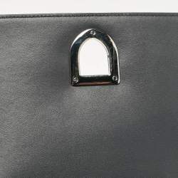 Dior Grey Patent Leather Medium Diorama Shoulder Bag