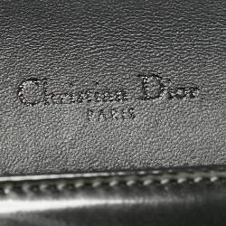 Dior Grey Patent Leather Medium Diorama Shoulder Bag