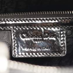 Pre Owned Dior Black Cannage Patent Leather XL Lady Dior Tote