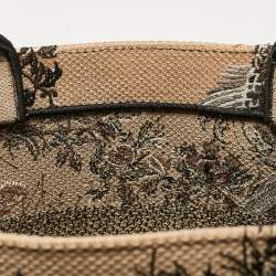 Pre Owned Dior Multicolor Embroidered Canvas Medium Garden Book Tote
