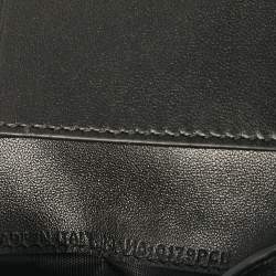 Pre Owned Dior Black Cannage Leather Dior Addict Compact Wallet