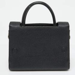 Pre Owned Dior Black Leather Mini Diorever Tote