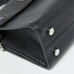 Pre Owned Dior Black Leather Mini Diorever Tote