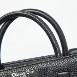 Pre Owned Dior Black Leather Mini Diorever Tote