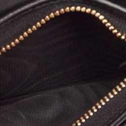 Pre Owned Dior Black Cannage Patent Leather Lady Dior Flap Card Case