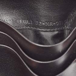 Pre Owned Dior Black Cannage Patent Leather Lady Dior Flap Card Case