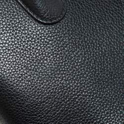 Pre Owned Dior Black Leather Open Bar Tote