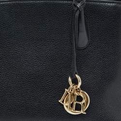 Pre Owned Dior Black Leather Open Bar Tote