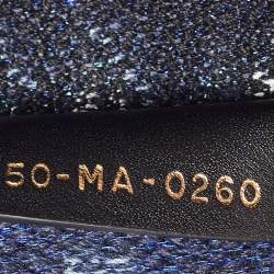 مملوكة مسبقًا Dior Navy Blue/White Tie Dye Canvas Mini Vertical Dior Book Tote