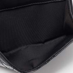 Pre Owned Dior Black Cannage Patent Leather Lady Dior French Wallet