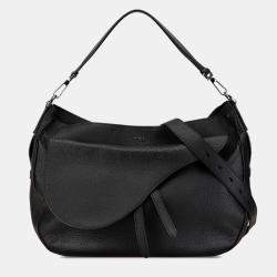 Dior Grained Calfskin Saddle Soft Bag