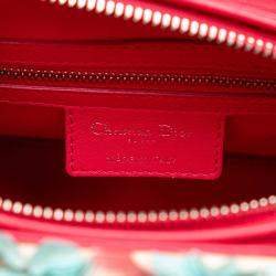 Pre Owned Dior Multicolor Medium Tweed Sequin Lady Dior Bag