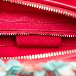 Pre Owned Dior Multicolor Medium Tweed Sequin Lady Dior Bag