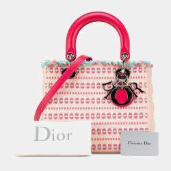 Pre Owned Dior Multicolor Medium Tweed Sequin Lady Dior Bag