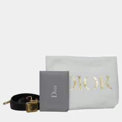 Dior Black, Beige Canvas Leopard Bobby Bag 