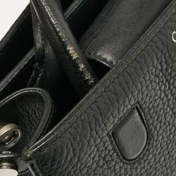 Dior Black Leather Mini Diorever Top Handle Bag