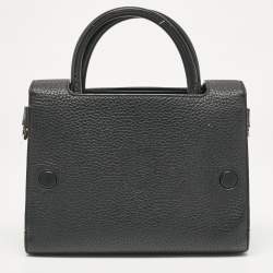 Dior Black Leather Mini Diorever Top Handle Bag