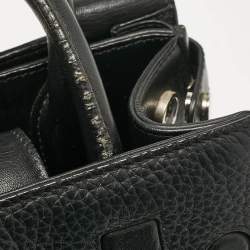 Dior Black Leather Mini Diorever Top Handle Bag