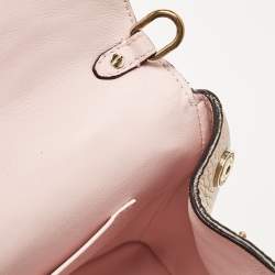 Dior Bronze Leather Mini Be Dior Top Handle Bag