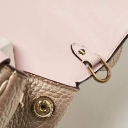 Dior Bronze Leather Mini Be Dior Top Handle Bag