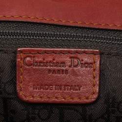 Pre Owned Dior Burgundy Leather Gaucho Double Saddle Shoulder Bag