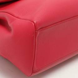 Pre Owned Dior Pink Leather Large Diorling Shoulder Bag